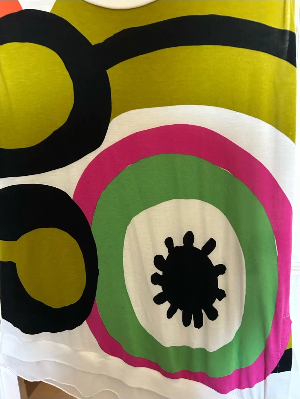 Desigual Graphic Tank Top - White, Olive, Black - Picture 3 of 4